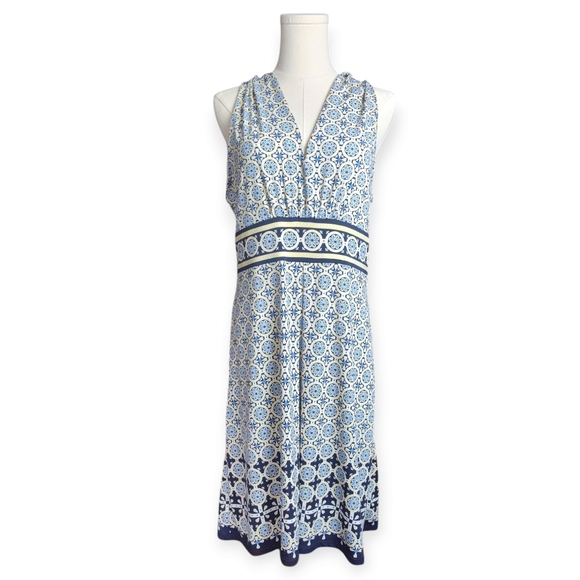 Max Studio Sleeveless Print Mini Summer Dress Womens Size Large - Picture 2 of 8